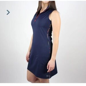 Navy Sleeveless Golf Dress